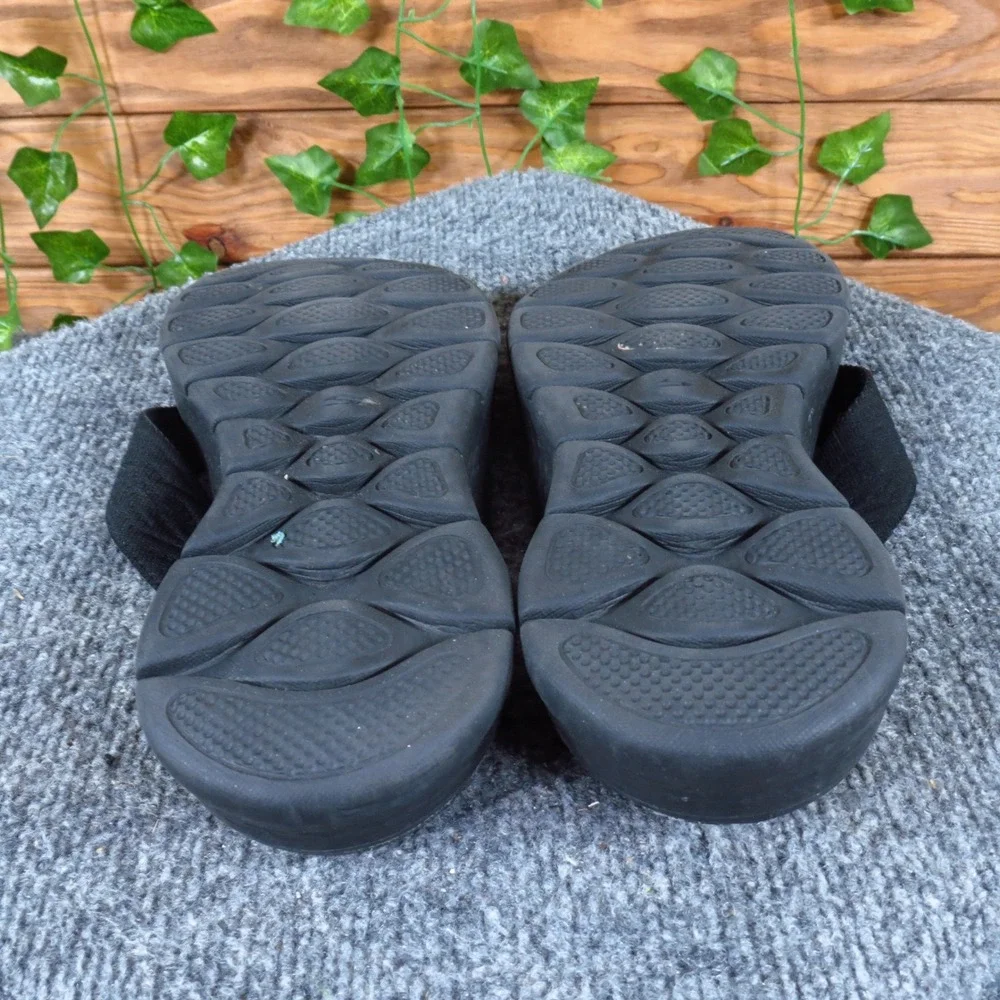 Skechers GO WALK Flex - Splendor Women Sandal Size 9 Casual Walking Black Fabric